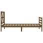 vidaXL Massivholzbett mit Kopfteil Honigbraun 90x200 cm vidaXL Massivholzbett mit Kopfteil Honigbraun 90x200 cm