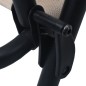 vidaXL Klappbare Gartenstühle 2 Stk. Textilene Taupe vidaXL Klappbare Gartenstühle 2 Stk. Textilene Taupe