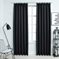 vidaXL Verdunkelungsvorhänge mit Haken 2 Stk. Schwarz 140x245cm vidaXL Verdunkelungsvorhänge mit Haken 2 Stk. Schwarz 140x245cm