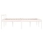 vidaXL Seniorenbett Weiß 135x190 cm Massivholz Kiefer vidaXL Seniorenbett Weiß 135x190 cm Massivholz Kiefer