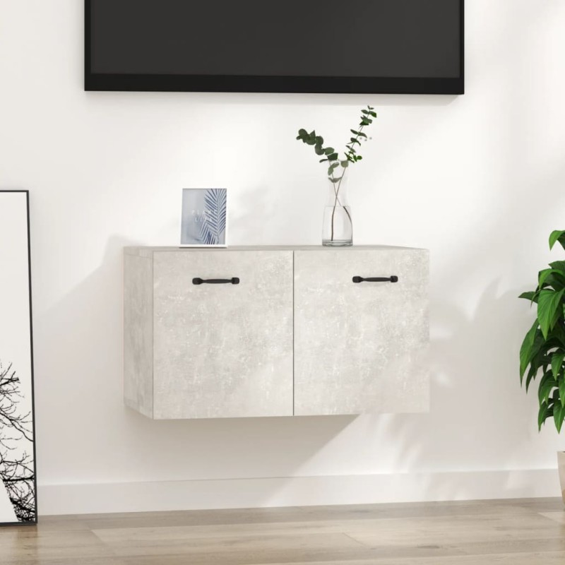 vidaXL Wandschrank Betongrau 60x36,5x35 cm Holzwerkstoff vidaXL Wandschrank Betongrau 60x36,5x35 cm Holzwerkstoff