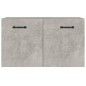 vidaXL Wandschrank Betongrau 60x36,5x35 cm Holzwerkstoff vidaXL Wandschrank Betongrau 60x36,5x35 cm Holzwerkstoff
