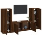 vidaXL 3-tlg. TV-Schrank-Set Braun Eichen-Optik Holzwerkstoff vidaXL 3-tlg. TV-Schrank-Set Braun Eichen-Optik Holzwerkstoff