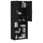 Highboard Schwarz 69,5x34x180 cm Holzwerkstoff Highboard Schwarz 69,5x34x180 cm Holzwerkstoff