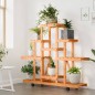 vidaXL Blumenständer mit Rollen 110x25x101 cm Massivholz Tanne vidaXL Blumenständer mit Rollen 110x25x101 cm Massivholz Tanne