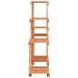 vidaXL Blumenständer mit Rollen 110x25x101 cm Massivholz Tanne vidaXL Blumenständer mit Rollen 110x25x101 cm Massivholz Tanne