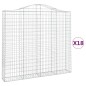 vidaXL Gabionen mit Hochbogen 18Stk. 200x30x180/200cm Verzinktes Eisen vidaXL Gabionen mit Hochbogen 18Stk. 200x30x180/200cm Verzinktes Eisen