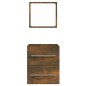 vidaXL Badschrank mit Spiegel Räuchereiche 41x38,5x48 cm vidaXL Badschrank mit Spiegel Räuchereiche 41x38,5x48 cm