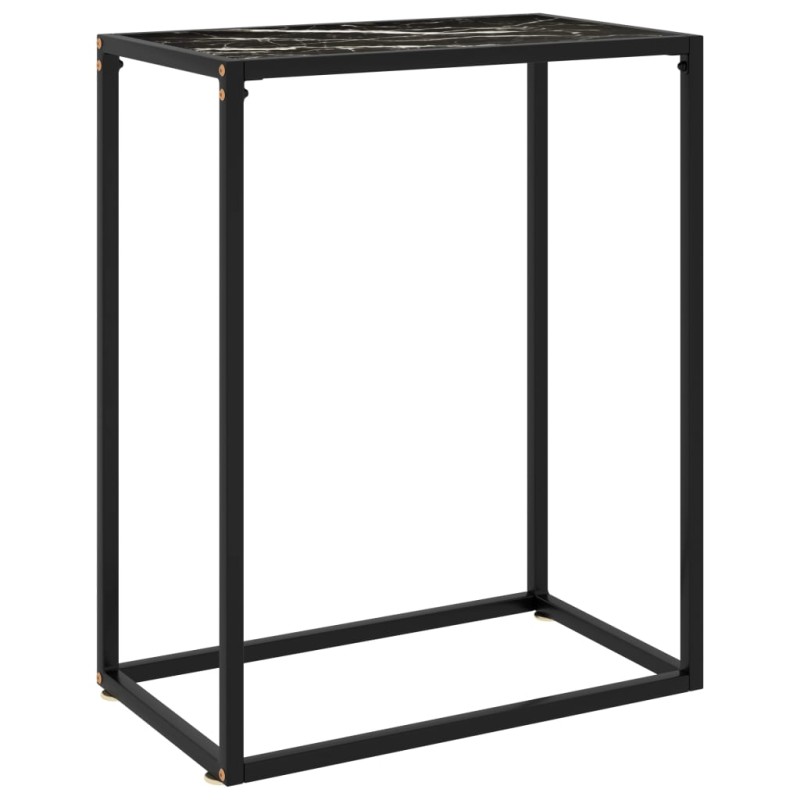 vidaXL Konsolentisch Schwarz 60x35x75 cm Hartglas vidaXL Konsolentisch Schwarz 60x35x75 cm Hartglas