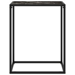 vidaXL Konsolentisch Schwarz 60x35x75 cm Hartglas