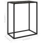 vidaXL Konsolentisch Schwarz 60x35x75 cm Hartglas vidaXL Konsolentisch Schwarz 60x35x75 cm Hartglas