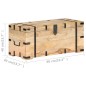 vidaXL Truhe 90x40x40 cm Mango Massivholz vidaXL Truhe 90x40x40 cm Mango Massivholz