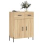vidaXL Sideboard Sonoma-Eiche 69,5x34x90 cm Holzwerkstoff vidaXL Sideboard Sonoma-Eiche 69,5x34x90 cm Holzwerkstoff