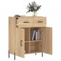 vidaXL Sideboard Sonoma-Eiche 69,5x34x90 cm Holzwerkstoff vidaXL Sideboard Sonoma-Eiche 69,5x34x90 cm Holzwerkstoff