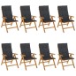 vidaXL Gartenstühle mit Auflagen 8 Stk. Massivholz Teak vidaXL Gartenstühle mit Auflagen 8 Stk. Massivholz Teak