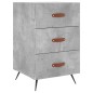 vidaXL Nachttisch Betongrau 40x40x66 cm Holzwerkstoff vidaXL Nachttisch Betongrau 40x40x66 cm Holzwerkstoff