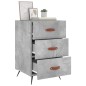 vidaXL Nachttisch Betongrau 40x40x66 cm Holzwerkstoff vidaXL Nachttisch Betongrau 40x40x66 cm Holzwerkstoff