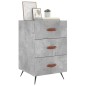 vidaXL Nachttisch Betongrau 40x40x66 cm Holzwerkstoff vidaXL Nachttisch Betongrau 40x40x66 cm Holzwerkstoff