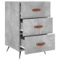 vidaXL Nachttisch Betongrau 40x40x66 cm Holzwerkstoff vidaXL Nachttisch Betongrau 40x40x66 cm Holzwerkstoff