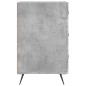 vidaXL Nachttisch Betongrau 40x40x66 cm Holzwerkstoff vidaXL Nachttisch Betongrau 40x40x66 cm Holzwerkstoff