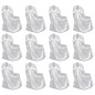 Stuhlhussen für Hochzeit Bankett 12 Stk. Weiß Stuhlhussen für Hochzeit Bankett 12 Stk. Weiß