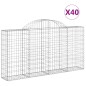 vidaXL Gabionen mit Hochbogen 40Stk. 200x30x100/120cm Verzinktes Eisen vidaXL Gabionen mit Hochbogen 40Stk. 200x30x100/120cm Verzinktes Eisen