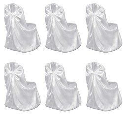 Stuhlhussen für Hochzeit Bankett 12 Stk. Weiß