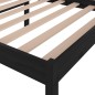 vidaXL Massivholzbett Schwarz Kiefer 100x200 cm vidaXL Massivholzbett Schwarz Kiefer 100x200 cm