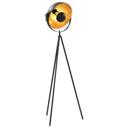vidaXL Standleuchte E27 Schwarz und Golden 31 cm 
