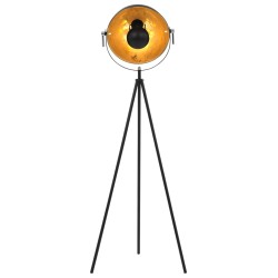 vidaXL Standleuchte E27 Schwarz und Golden 31 cm 
