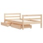vidaXL Kinderbett mit Schubladen 80x160 cm Massivholz Kiefer vidaXL Kinderbett mit Schubladen 80x160 cm Massivholz Kiefer
