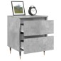 vidaXL Nachttisch Betongrau 40x35x50 cm Holzwerkstoff vidaXL Nachttisch Betongrau 40x35x50 cm Holzwerkstoff