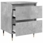 vidaXL Nachttisch Betongrau 40x35x50 cm Holzwerkstoff vidaXL Nachttisch Betongrau 40x35x50 cm Holzwerkstoff