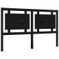 vidaXL Massivholzbett mit Kopfteil Schwarz 160x200 cm vidaXL Massivholzbett mit Kopfteil Schwarz 160x200 cm