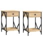 vidaXL Nachttische 2 Stk. Sonoma-Eiche 40x42x60 cm Holzwerkstoff vidaXL Nachttische 2 Stk. Sonoma-Eiche 40x42x60 cm Holzwerkstoff