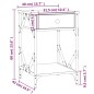 vidaXL Nachttische 2 Stk. Sonoma-Eiche 40x42x60 cm Holzwerkstoff vidaXL Nachttische 2 Stk. Sonoma-Eiche 40x42x60 cm Holzwerkstoff