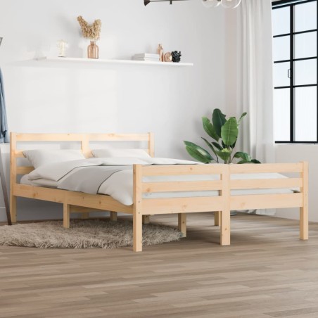vidaXL Massivholzbett 160x200 cm