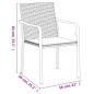 vidaXL 5-tlg. Garten-Essgruppe mit Kissen Poly Rattan und Stahl vidaXL 5-tlg. Garten-Essgruppe mit Kissen Poly Rattan und Stahl