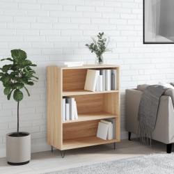 vidaXL Bücherregal Sonoma-Eiche 69,5x32,5x90 cm Holzwerkstoff
