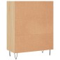 vidaXL Bücherregal Sonoma-Eiche 69,5x32,5x90 cm Holzwerkstoff vidaXL Bücherregal Sonoma-Eiche 69,5x32,5x90 cm Holzwerkstoff