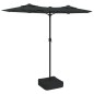 vidaXL Doppelsonnenschirm mit LEDs Anthrazit 316x240 cm vidaXL Doppelsonnenschirm mit LEDs Anthrazit 316x240 cm