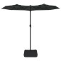 vidaXL Doppelsonnenschirm mit LEDs Anthrazit 316x240 cm vidaXL Doppelsonnenschirm mit LEDs Anthrazit 316x240 cm