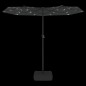 vidaXL Doppelsonnenschirm mit LEDs Anthrazit 316x240 cm vidaXL Doppelsonnenschirm mit LEDs Anthrazit 316x240 cm