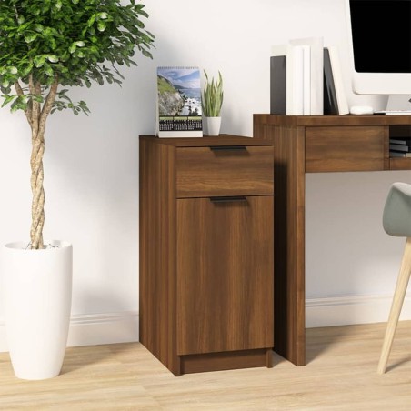 vidaXL Schreibtischschrank Braun Eiche 33,5x50x75 cm Holzwerkstoff