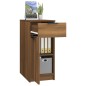 vidaXL Schreibtischschrank Braun Eiche 33,5x50x75 cm Holzwerkstoff vidaXL Schreibtischschrank Braun Eiche 33,5x50x75 cm Holzwerkstoff