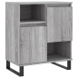 vidaXL Sideboards 2 Stk. Grau Sonoma Holzwerkstoff vidaXL Sideboards 2 Stk. Grau Sonoma Holzwerkstoff