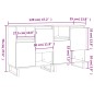 vidaXL Sideboards 2 Stk. Grau Sonoma Holzwerkstoff vidaXL Sideboards 2 Stk. Grau Sonoma Holzwerkstoff