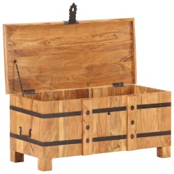 vidaXL Truhe 90x40x40 cm Akazie Massivholz 