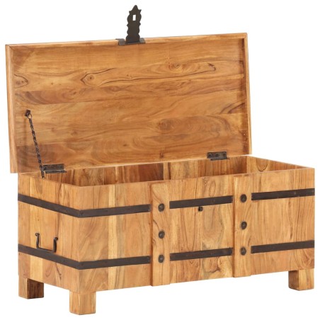 vidaXL Truhe 90x40x40 cm Akazie Massivholz 