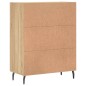 vidaXL Sideboard Sonoma-Eiche 69,5x34x90 cm Holzwerkstoff vidaXL Sideboard Sonoma-Eiche 69,5x34x90 cm Holzwerkstoff